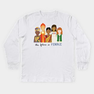 The Future Is Female Kids Long Sleeve T-Shirt